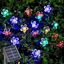 Cordão de Luz LED Solar 5m à Prova d’Água – Pisca Pisca Decorativo para Jardim, Natal e Festas(Kit 2 Colorido)