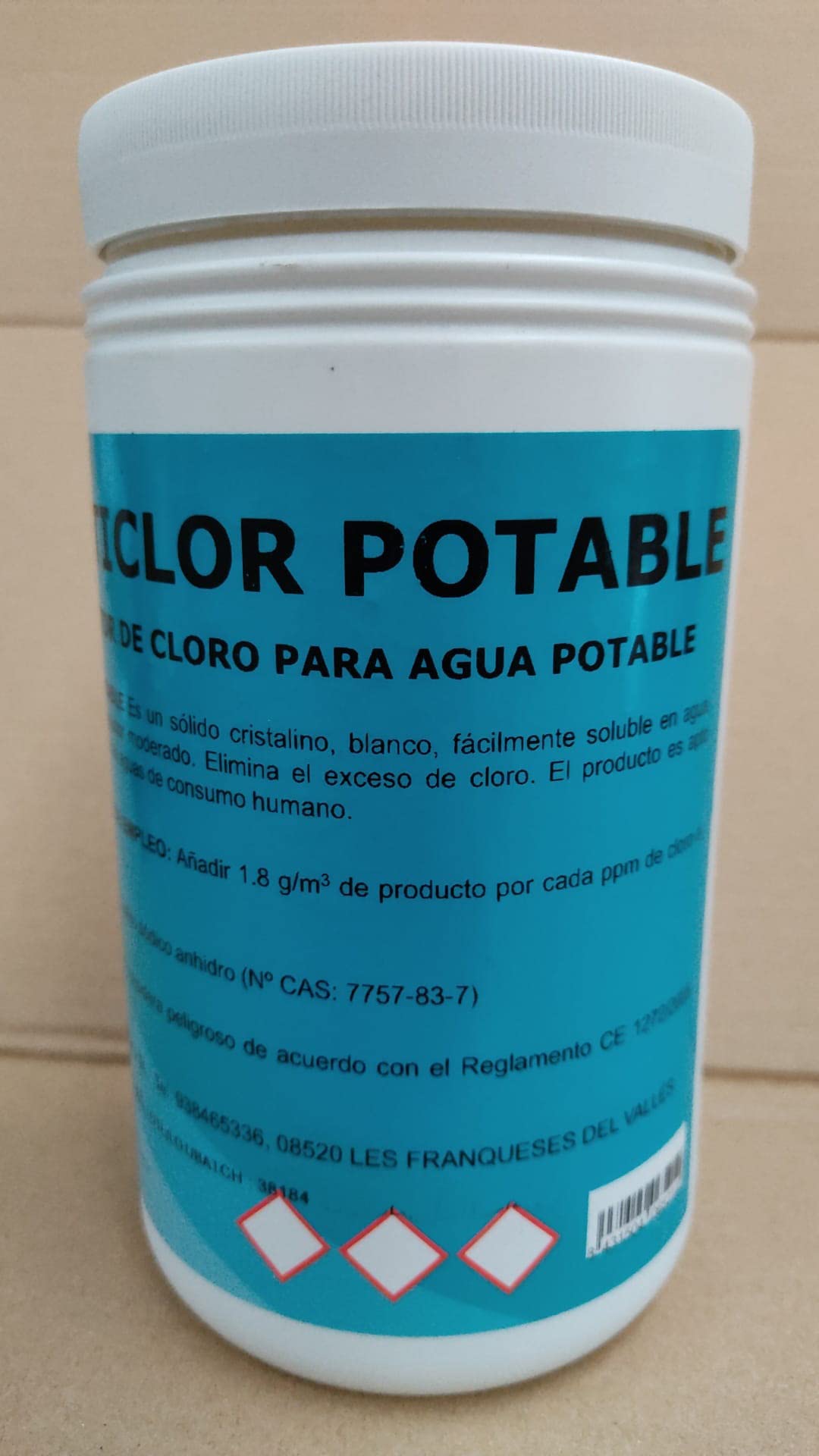 Reduclor: Restriclor potables Reductor de Cloro para del Agua de Consumo y Piscina. Bote 1 kg