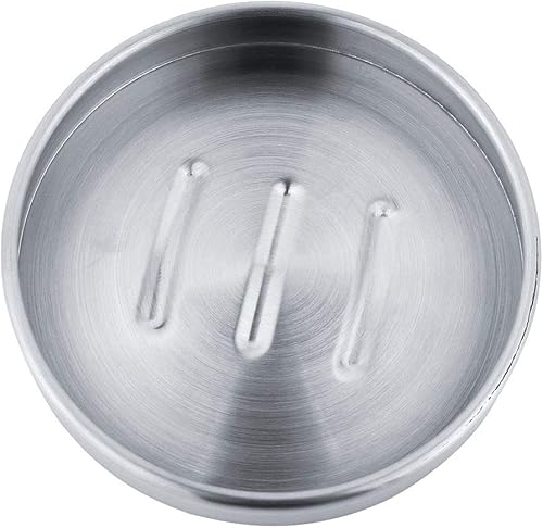 Miniatura 8 de Soporte para jabón, caja de jabón de acero inoxidable, jaboneras redondas, recipientes de jabón en cascada para el hogar, hotel, cocina, baño