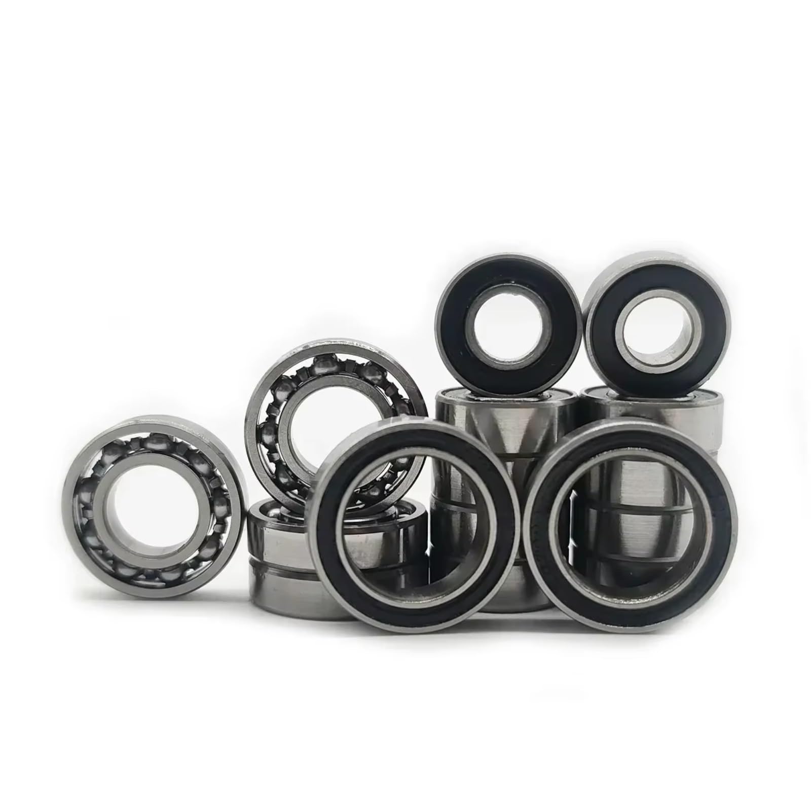 Für Axial Für SCX10 III AR45 1/10 16 Teiliges Kugellager Set Vorder Hinterachse Schwarz Gummigedichtet Gerade Achse Chassis RC Modell RC Lagerteile