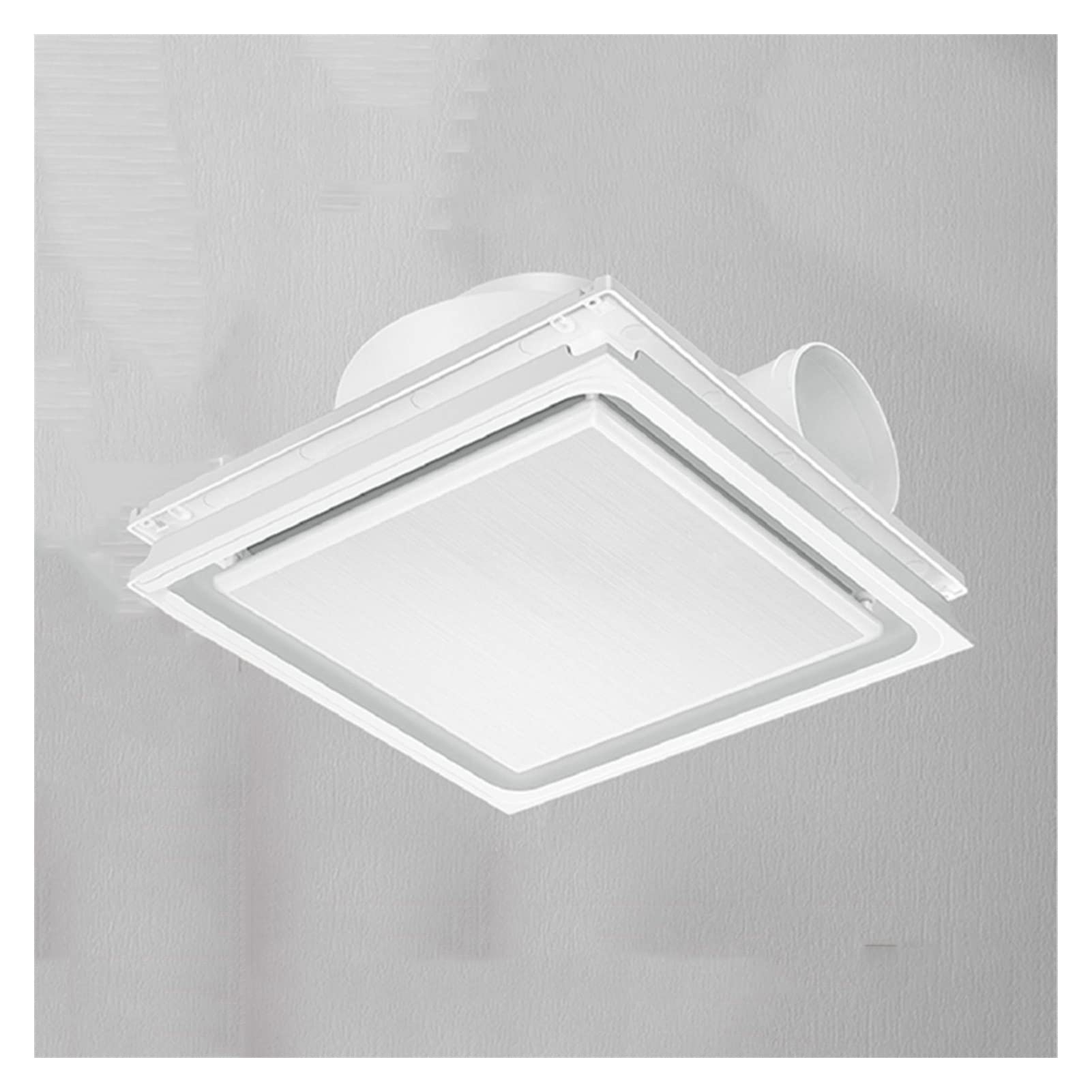 AYCDL Ventilation Fan Integrated Ceiling Ventilation Fan White Household Bathroom Exhaust Fan Quiet Exhaust Fan for Toilet,30×30CM,19W,138m3/h,37dB ventilating Fan