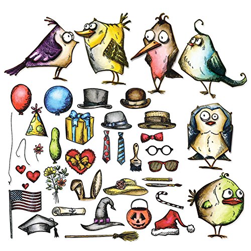 Sizzix 660949 Fustella Framelits Mini Bird Crazy &...