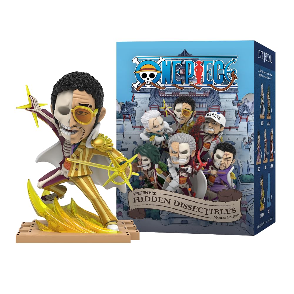 Mighty Jaxx Freeny's Hidden Dissectibles One Piece Serie 8 Marines Edition Blind Box Sammelfiguren | Versiegeltes Tablett mit 6 Stück – enthält keine Duplikate