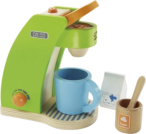 Juego de cocina para hacer café con accesorios de Hape Kid
