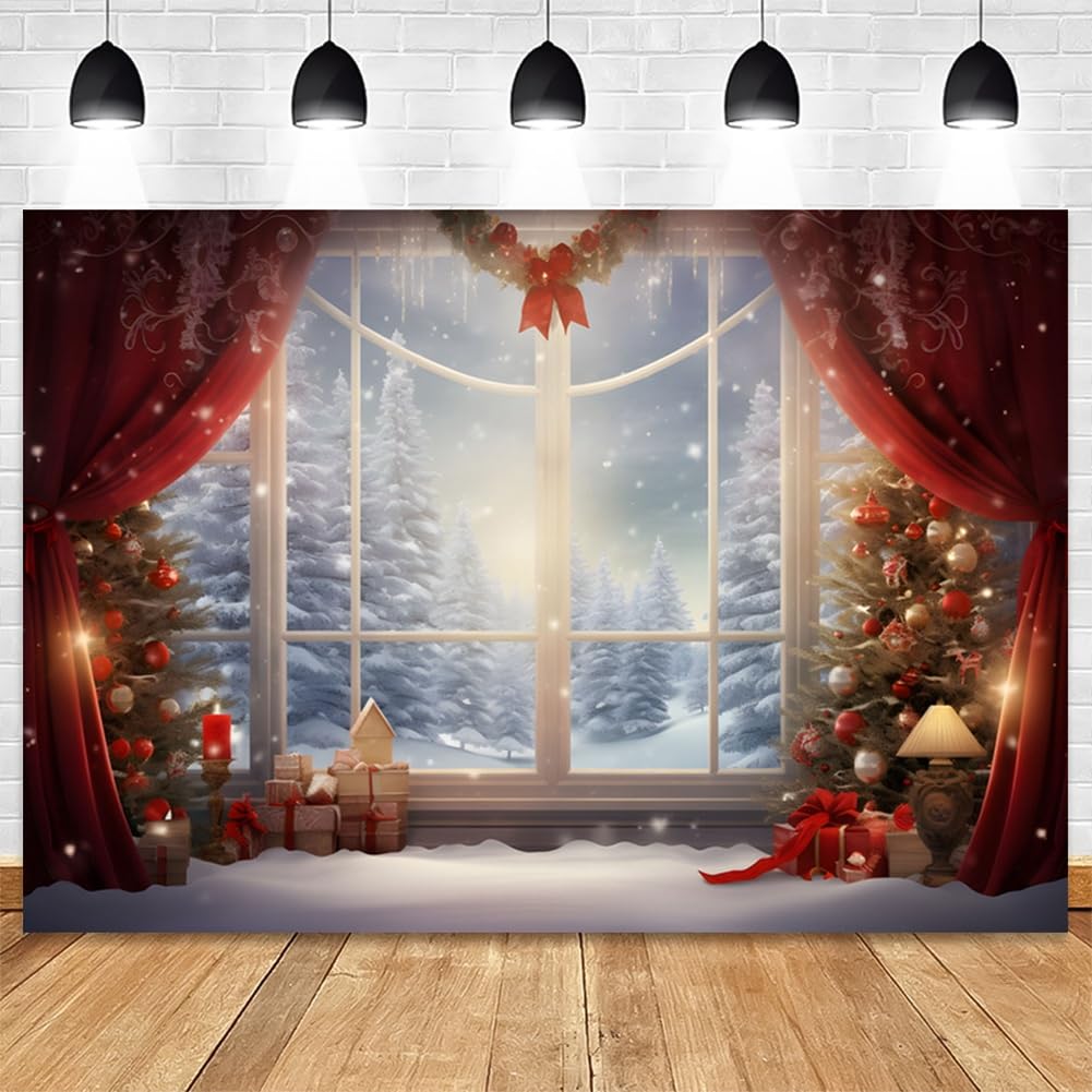 AIIKES 7x5FT Vakantie Kerst Sneeuwvlok Achtergrond Fotografie Houten Muur Woondecoratie Voor Achtergronden Fotografie Studio Baby Kinderen Foto Achtergrond 11-155