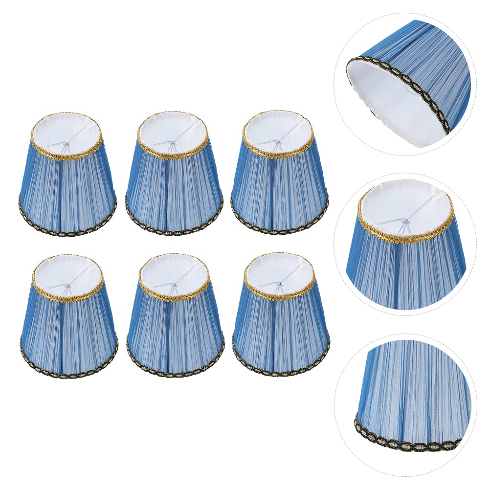 ibasenice 6pièces Lot De Abat-jour Tissu Pour Lampes De Table Et Lampadaires Housse De Lampe Décorative