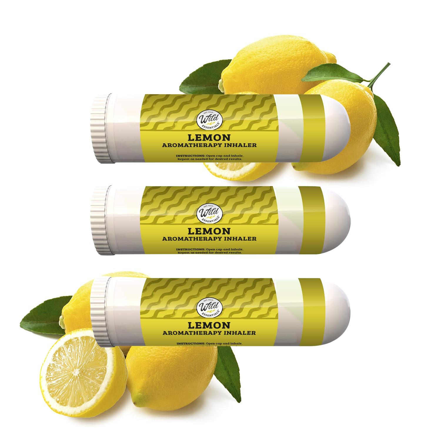 Amazon.com: Wild Essentials 3 Pack of Lemon Aromatherapy Nasal Inhalers ...