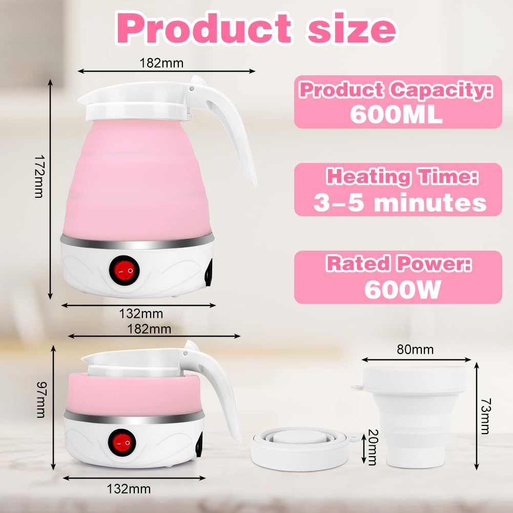 Bollitore da viaggio da 350ML bollitore elettrico piccolo in acciaio inossidabil