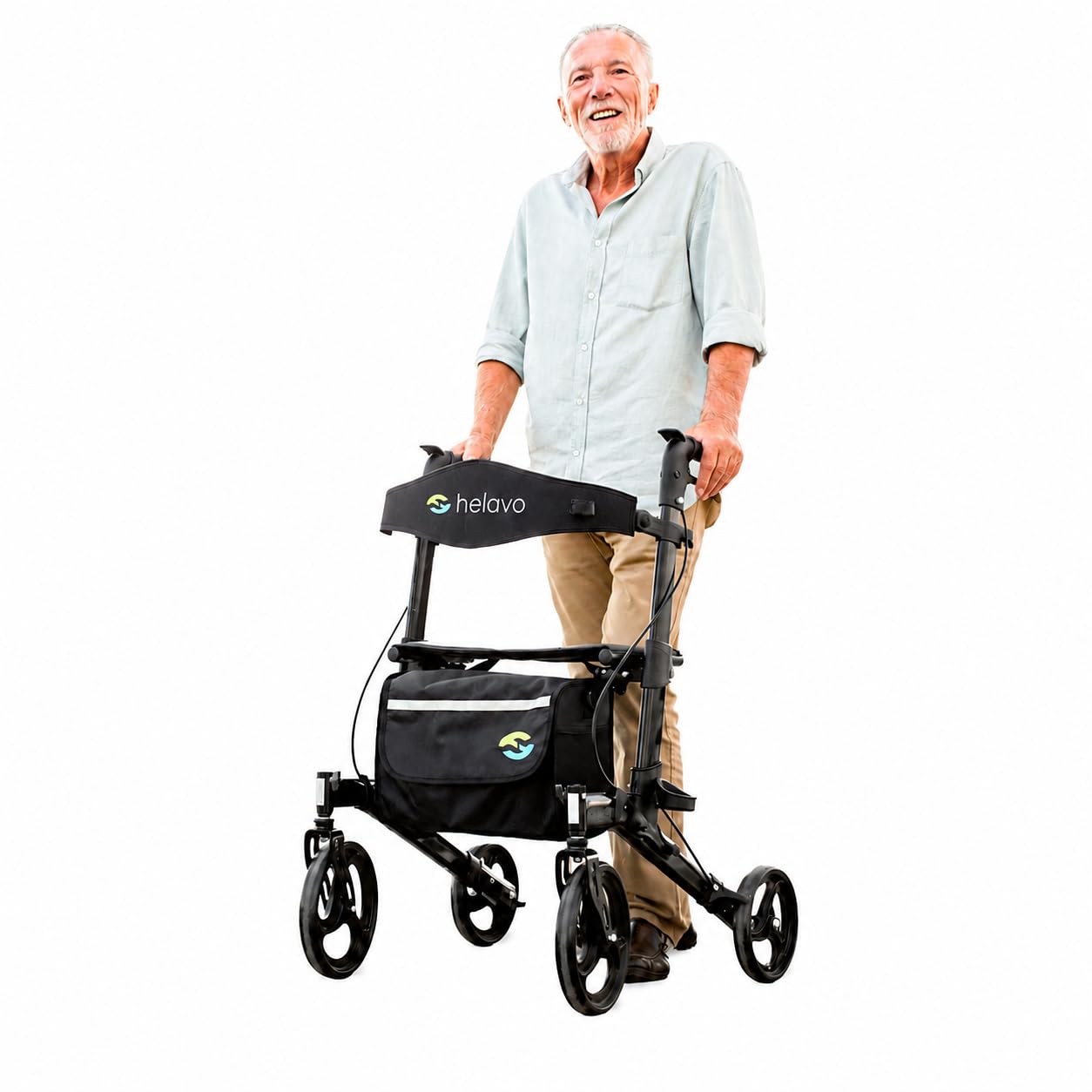 HELAVO składany rollator z siedziskiem aluminiowy regulowany