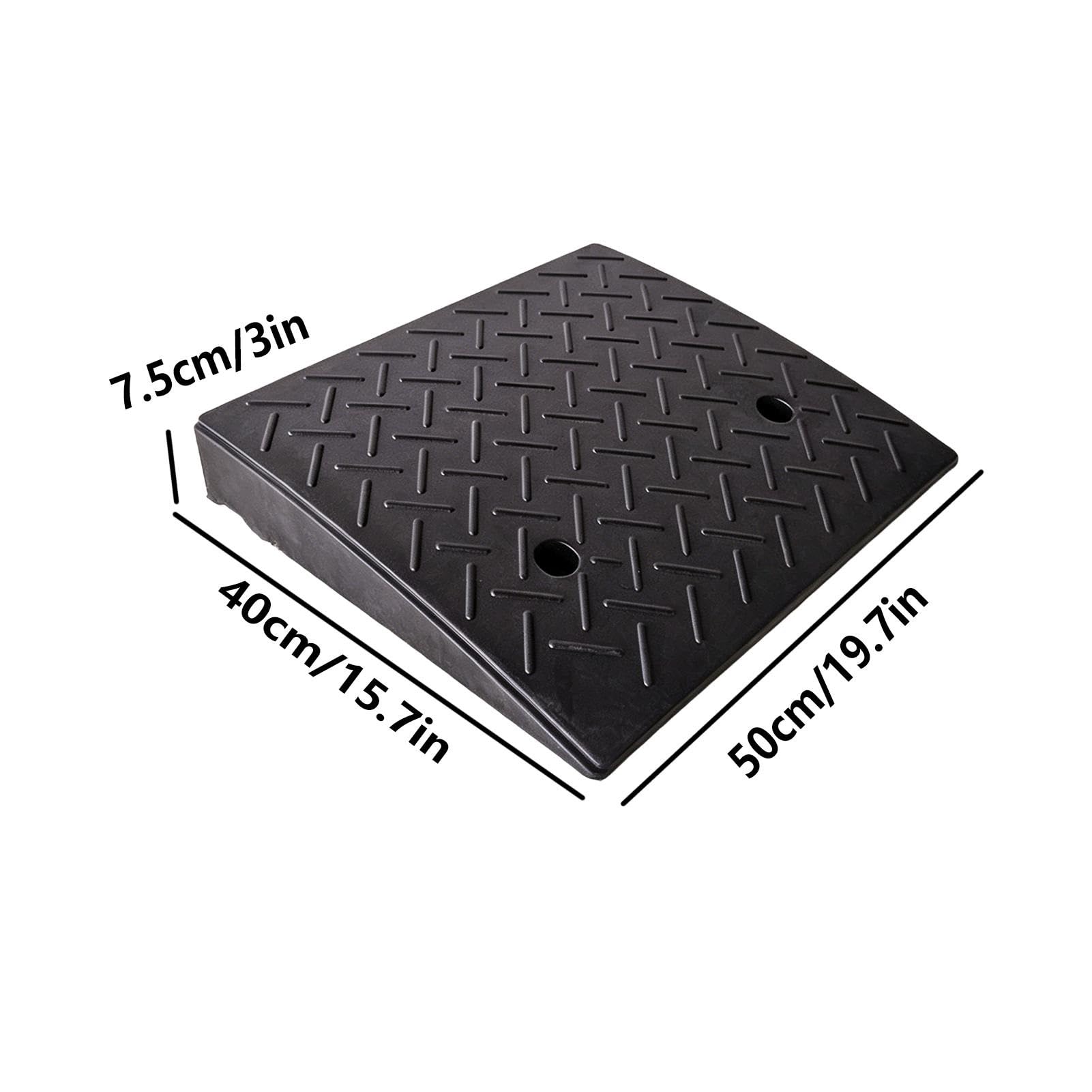 Zestaw 2 niskoprofilowych ramp najazdowych, wysokość 7,5 cm