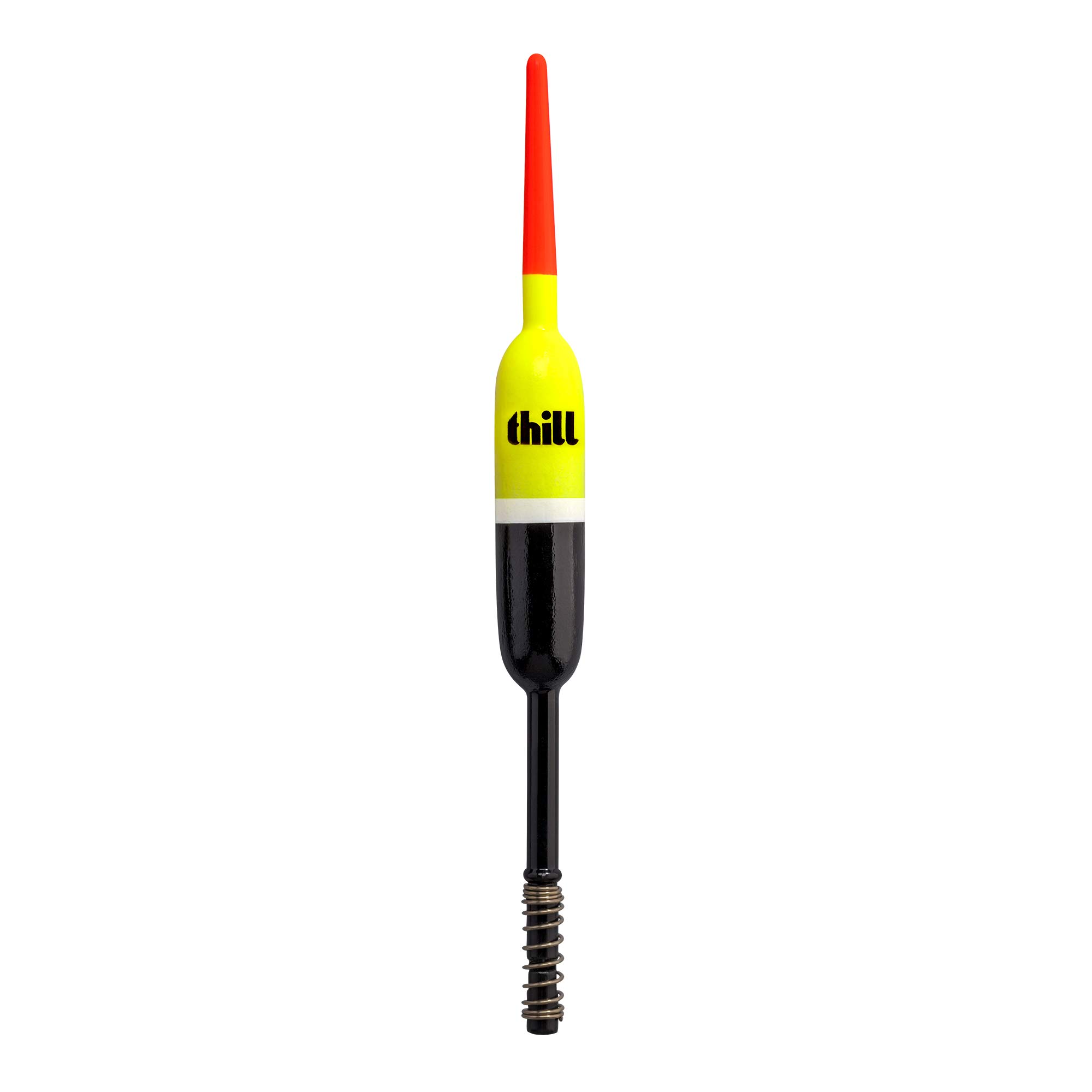 Thill Night 'N Day Glow Float Balsa Wood Fishing Bobber, Fishing Gear and Accessories, 1/2
