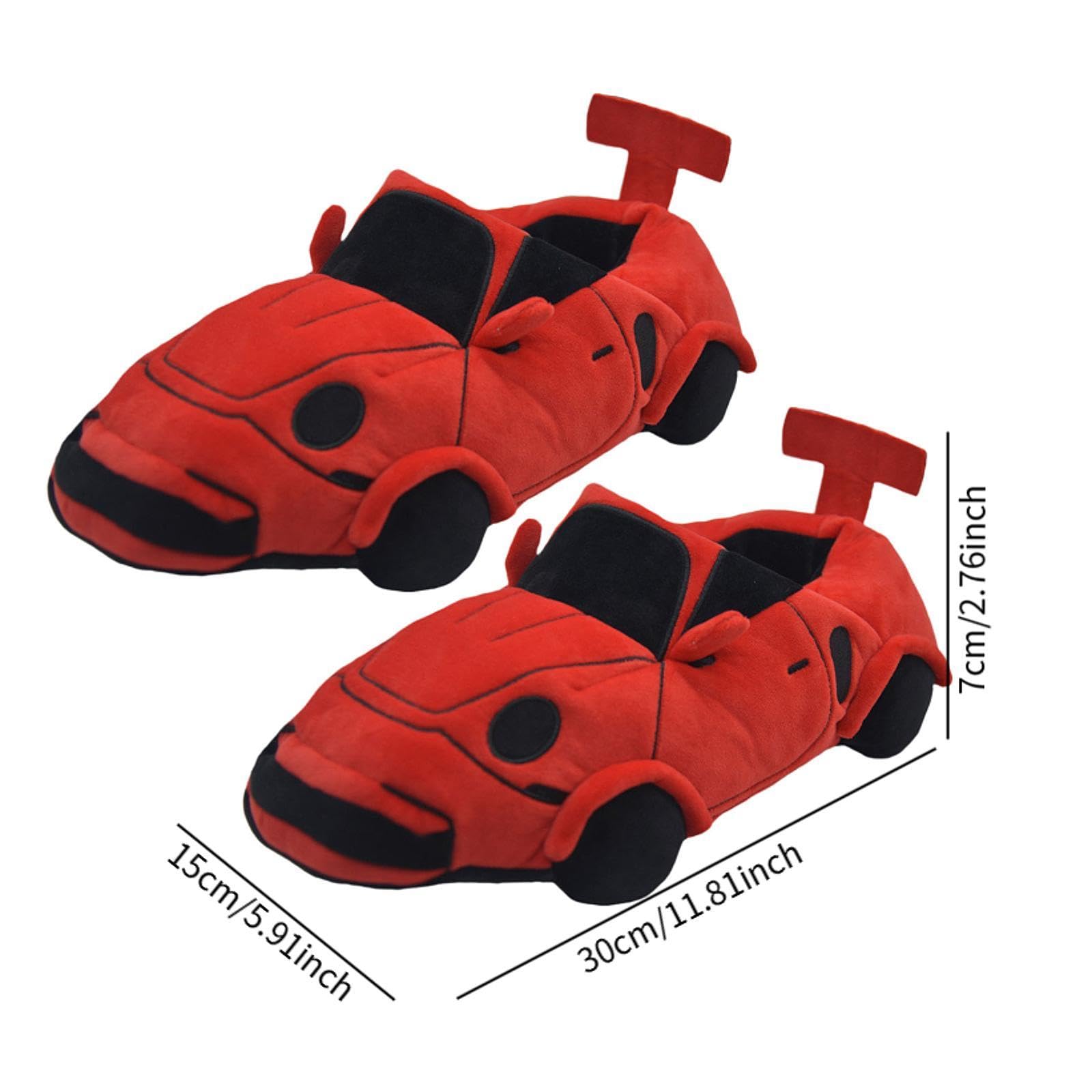 Pantuflas Invierno Zapatillas Coche Casa Peluche para Pareja Antideslizantes con Diseño Original Confort Térmico Adecuadas para Adultos Uso Familiar I