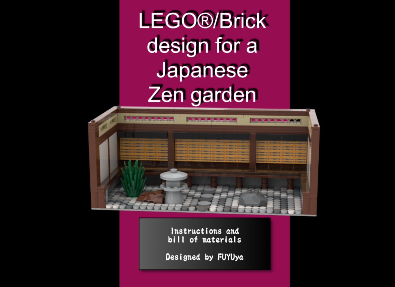 LEGO®/Brick design for a Japanese Zen garden