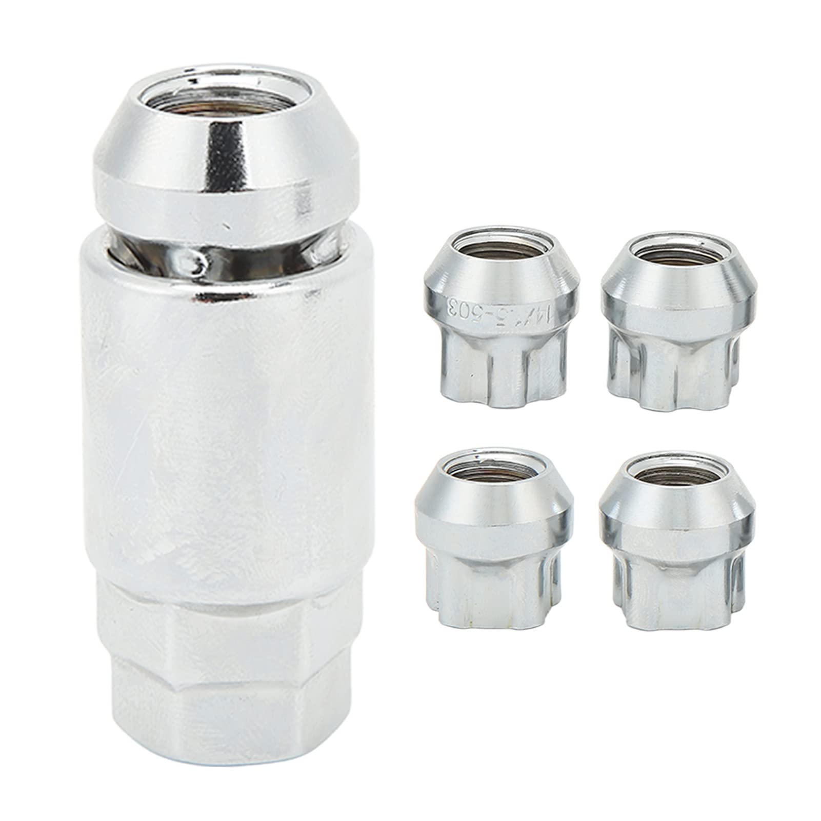 Keenso Écrous de Roue de Verrouillage, M14 X 1.5 Siège Conique en Acier Inoxydable Verrous de Roue écrous de Verrouillage de Roue Boulons Kit de Remplacement pour 3 Y S X