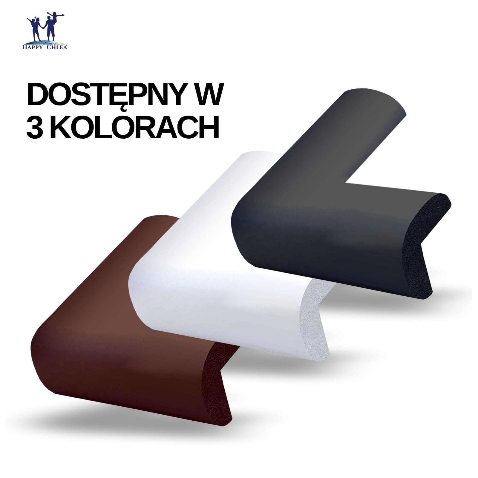 Happy Chlea® 20 x Zabezpieczenie Krawędzi dla Niemowląt z Technologią Aktywnej Pianki, Miękkich Ochraniaczy Narożnych dla Dzieci Oraz 2 Blokady do Szuflad, Stołów, Mebli (Biały)