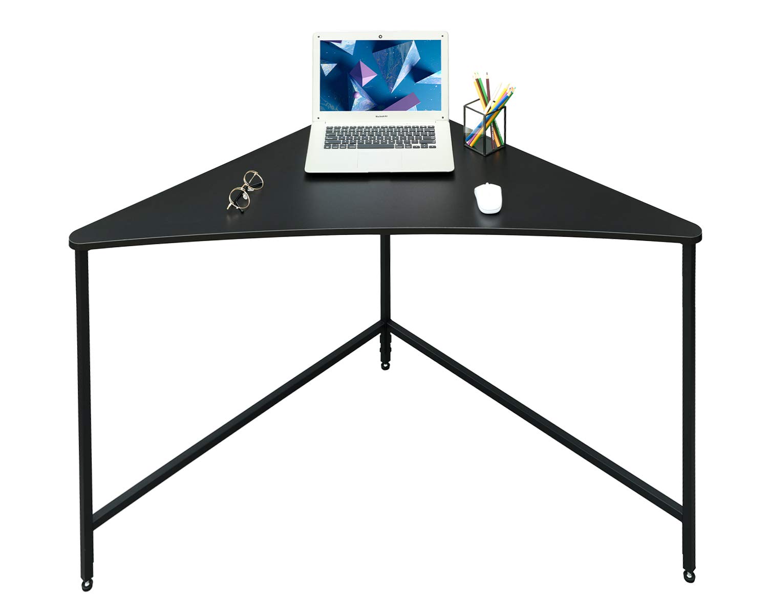 Buy SAYGOER Industrial Corner Desk Triangle Computer Desk for Small