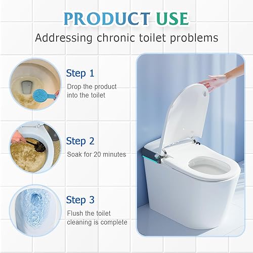 Miniatura 2 de Eadwe Limpiador de inodoro, limpiador de inodoros 2025, polvo autoactivador para limpieza de inodoros y cuencos, potente limpiador de inodoros
