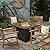 Devoko 28 inch Patio Propane Fire Pit 50,000 BTU Outdoor Gas FirePit Table with Lid and Lava Rock for Garden, Courtyard and Backyard, Black