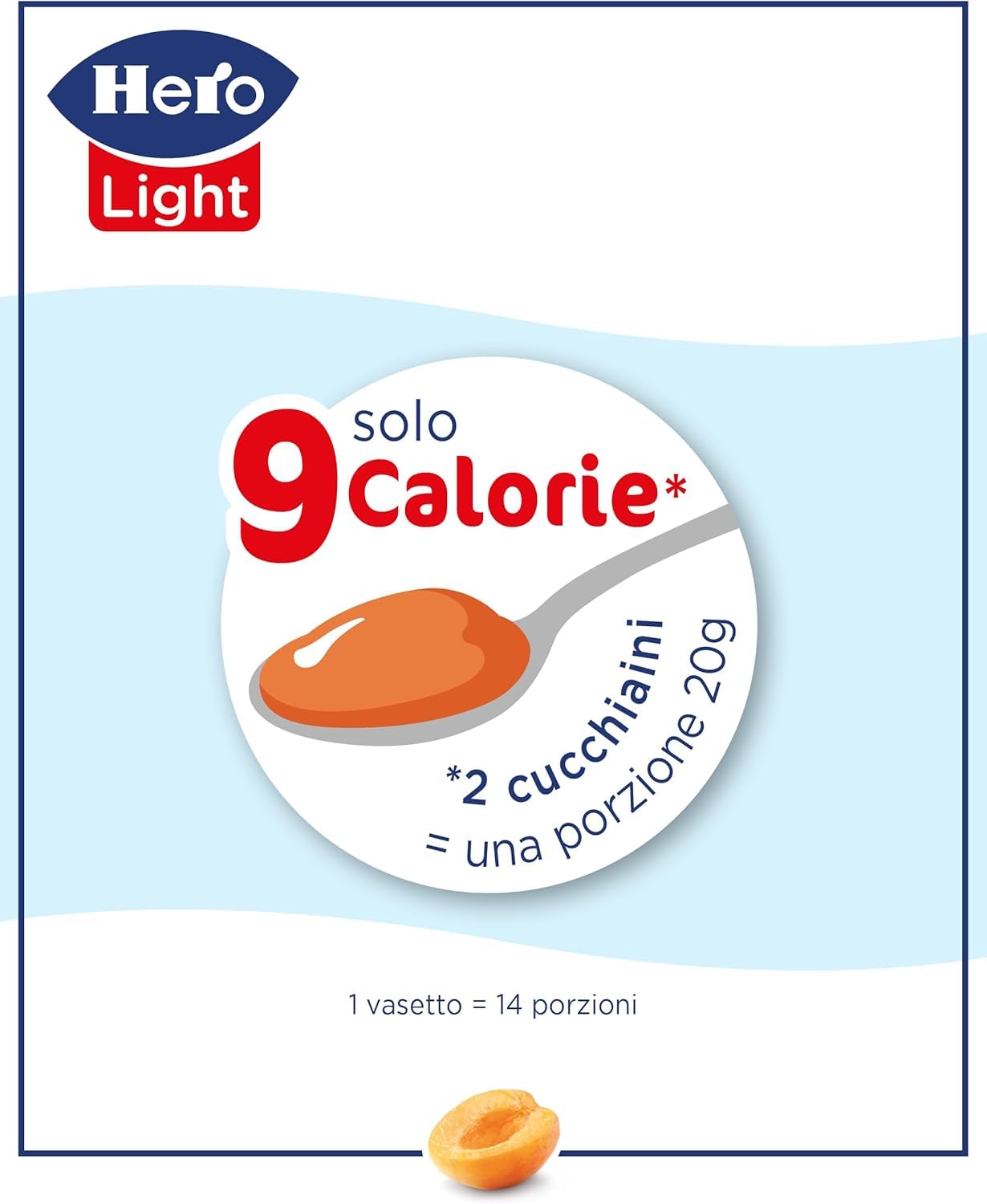 Hero Light Aprikose Marmelade 8x280g ohne Konservierungsstoffe Italian Gourmet Polpa 400g