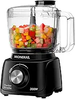 MONDIAL Mini Processador Turbo Pratic, Preto, 300W, 110V - MP-16-B