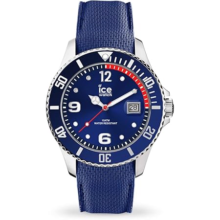 Ice-Watch - Ice Steel Marine - Montre Bleue pour Homme avec Bracelet en  Silicone - 015774 (Large) : Ice-Watch: Amazon.fr: Montres