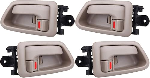 OCPTY Manijas de puerta interiores delanteras y traseras para lado del conductor, repuesto para 1997-2001 para Camry manijas de puerta interiores,