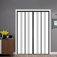 Vista 9 de Cortina de puerta aislada, cubierta magnética térmica para puerta, pantalla de cierre automático, privacidad magnética, manos libres para patio