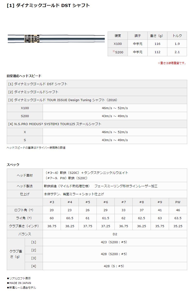Amazon.co.jp: DUNLOP(ダンロップ) SRIXON Z965 アイアン 6本セット 