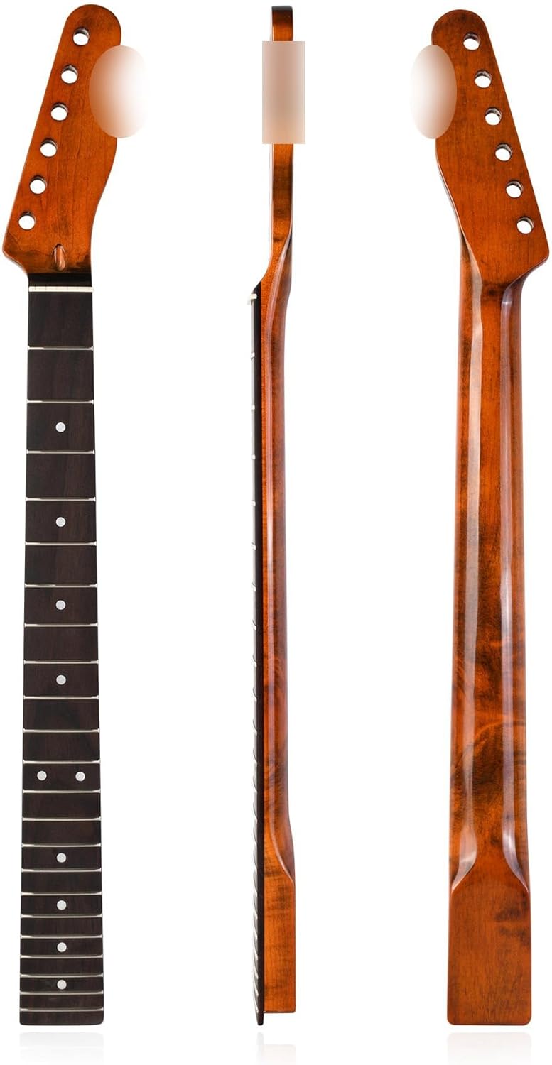 RuiJOTWAT メープルエレキギターネック22フレットローズウッド指板 Tl Tele用