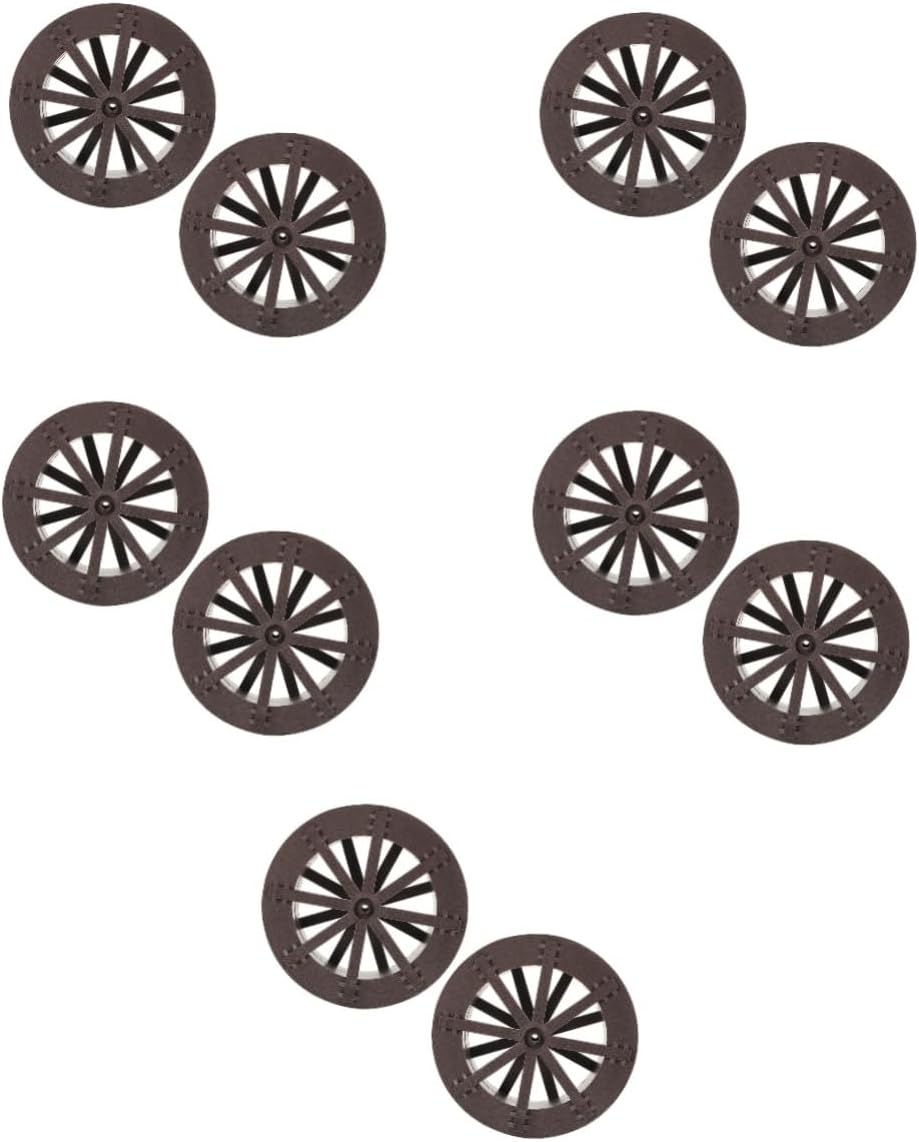 Cabilock 10pcs Water Wheel Fountain Accessories with Axle for Aquariums and Miniature Landscapes Serene Flowing Compact for Feng Shui Settings