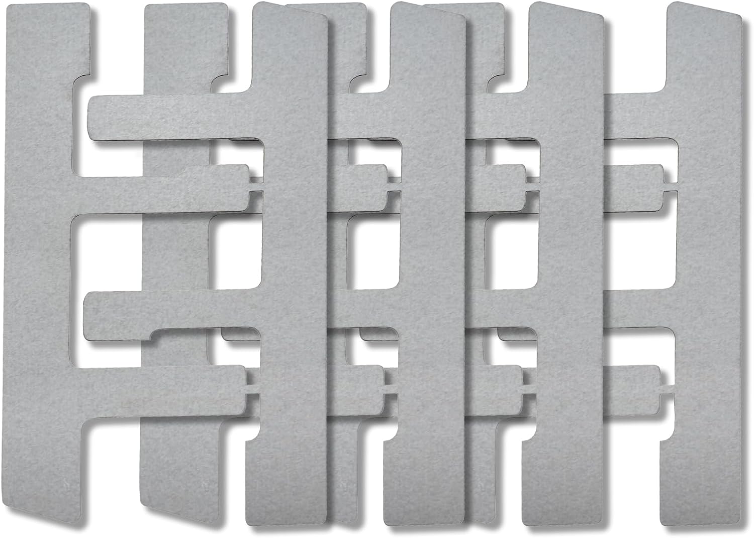 4PCS Silver Metal Switch Box Bracket Electrical Case Mounting Strips Plasterboard Repair Clips Suitable for Thermostats