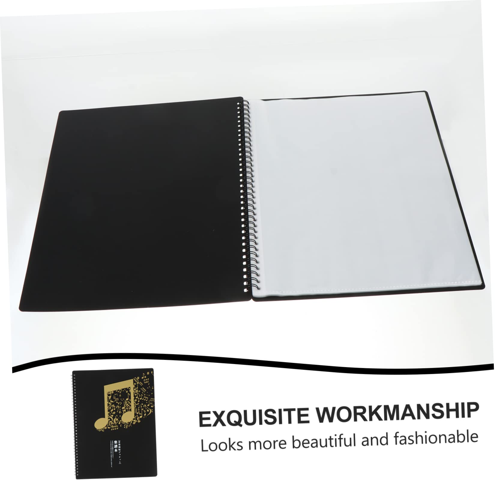 A4 Music Folder with 40 Transparent Pockets, Durable Plastic File Holder for Sheet Music Ideal for Musicians Artists, and Songwriters - Image 4