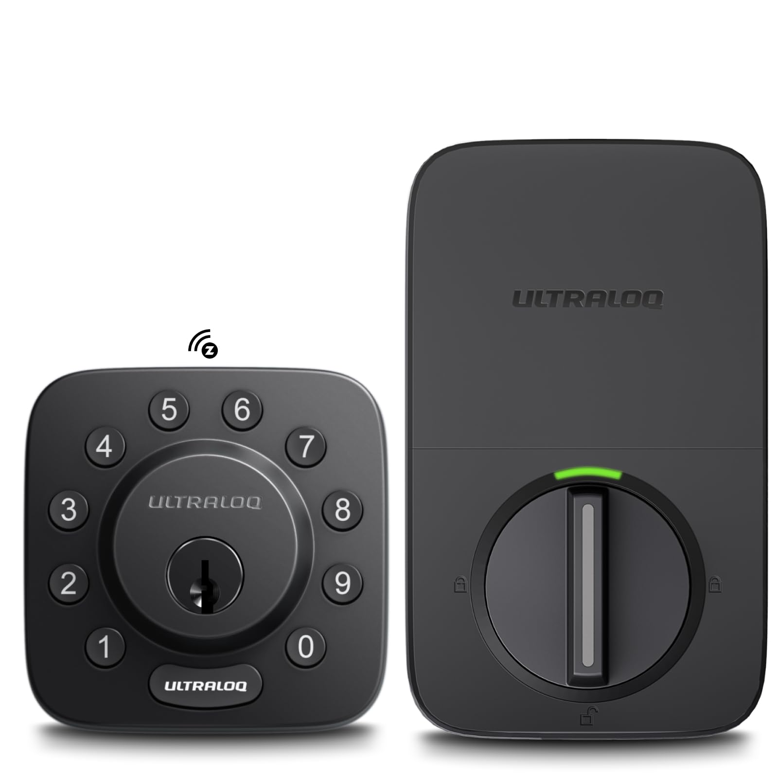 ULTRALOQ Bolt Z-Wave Smart Deadbolt Lock, 800 Series Z-Wave Long Range, Works with Alarm.com, Home Assistant, SmartThings, Zwave Hub Required