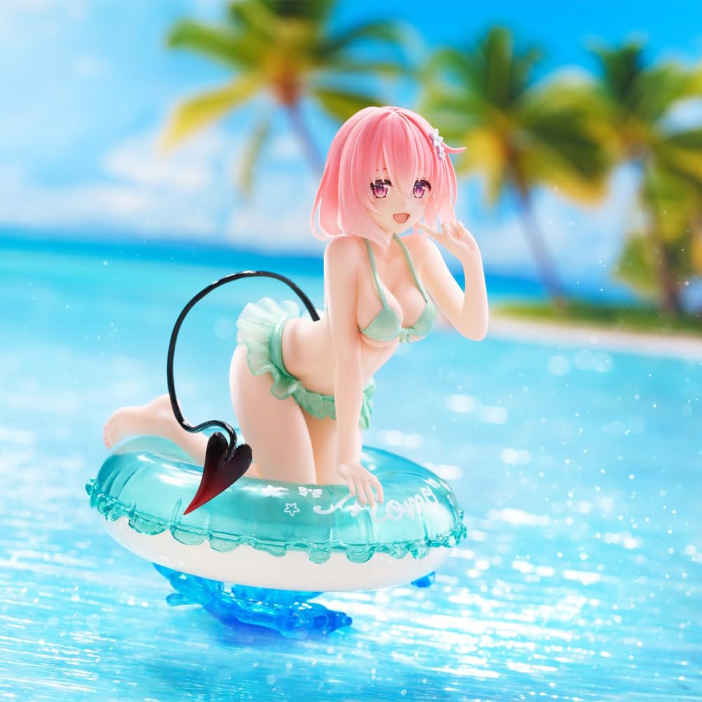 DEXSHUN Momo Belia Deviluke Figura Anime Traje de Baño Chica Figuras Serie Momo Modelo PVC Coleccionable Decoraciones de Escritorio Regalos 13 cm