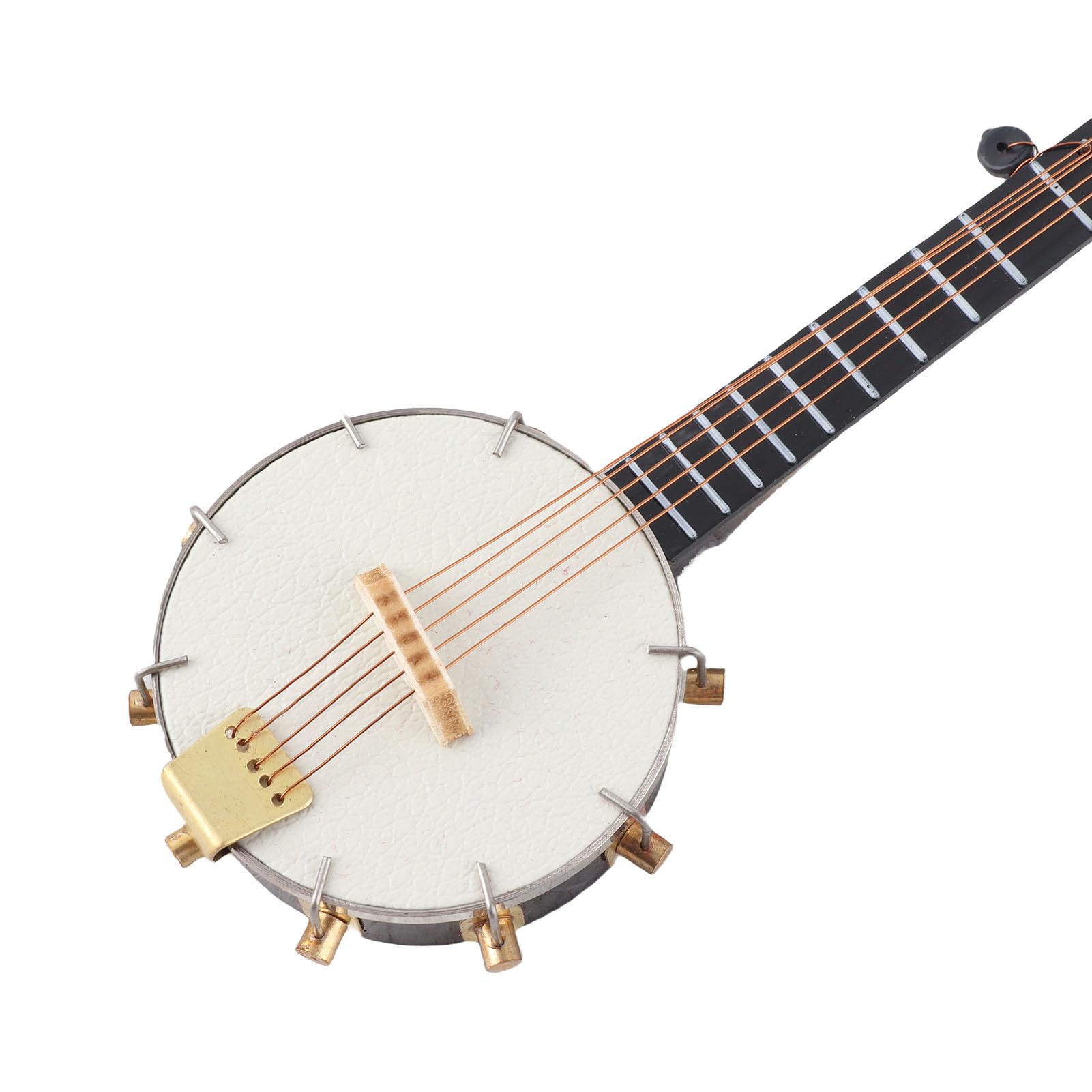 Modelo de Banjo en Miniatura Zenithaur con Soporte, Exquisita réplica de Guitarra de Madera de Mano de Obra para decoración y exhibición del hogar