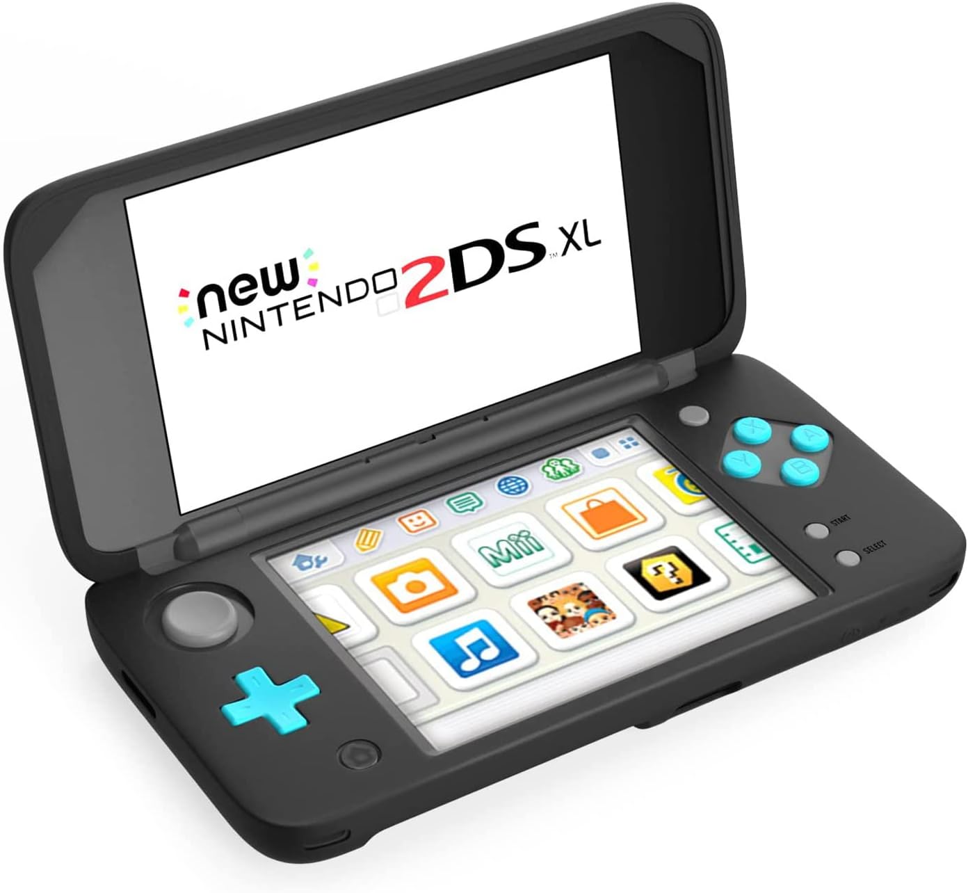 RDFJNew 2DSXL Protector Anti-Scratch Case Sillicon Case for New 2DS XL (Black)