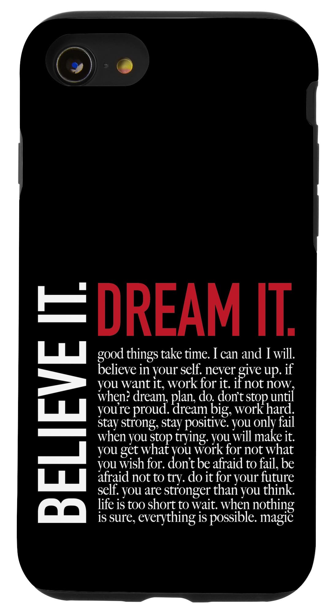 Inspirational Quote - Motivational Quotes retro vintage gift Case for iPhone SE (2020) / 7 / 8