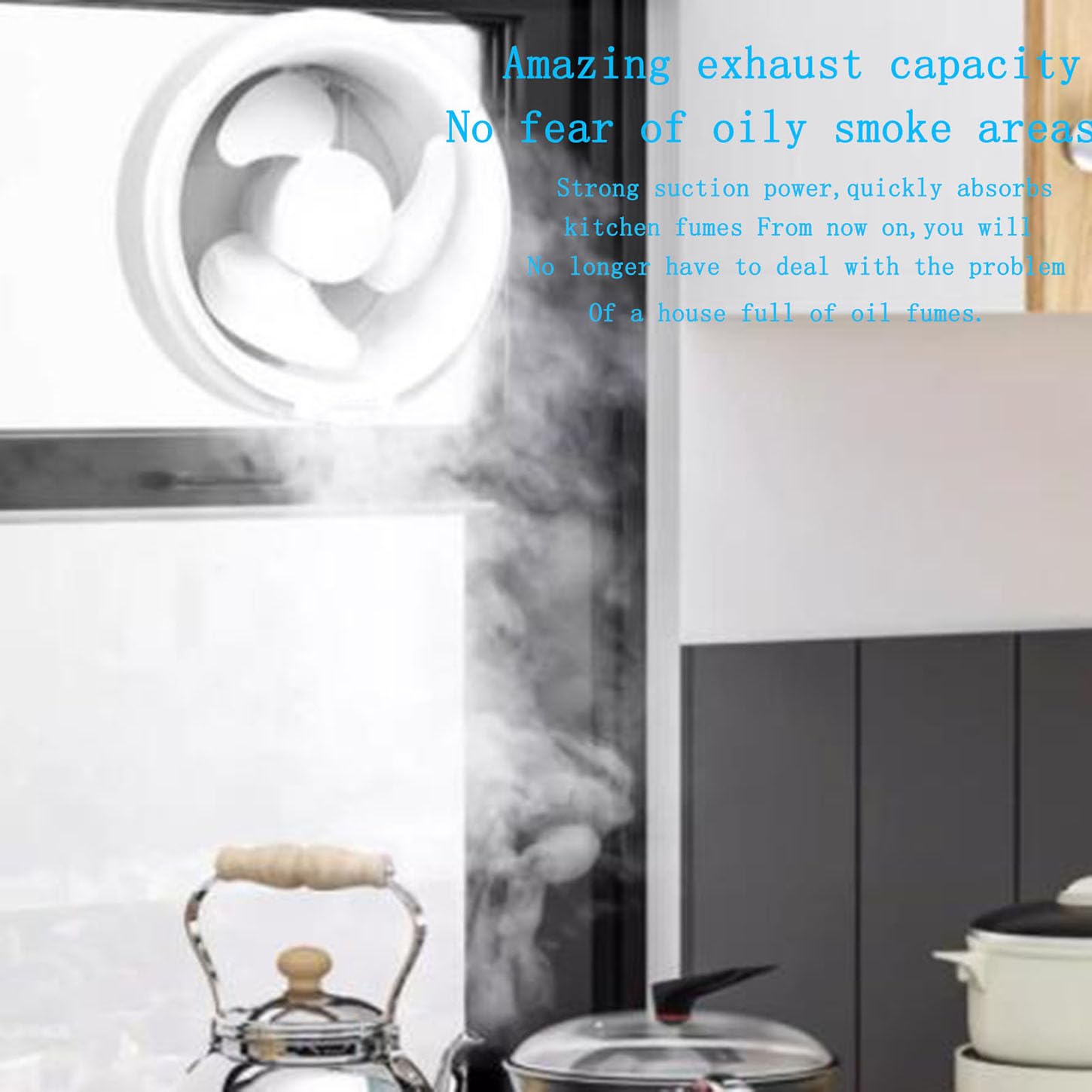 188Mm Aspiratore Bagno con Valvola Antiriflusso,192 M³/Ora Estrattore Aria Silenzioso,Basso Consumo,Protezione dal Surriscaldamento,Ventola Aspirazione per Cucina, Ufficio