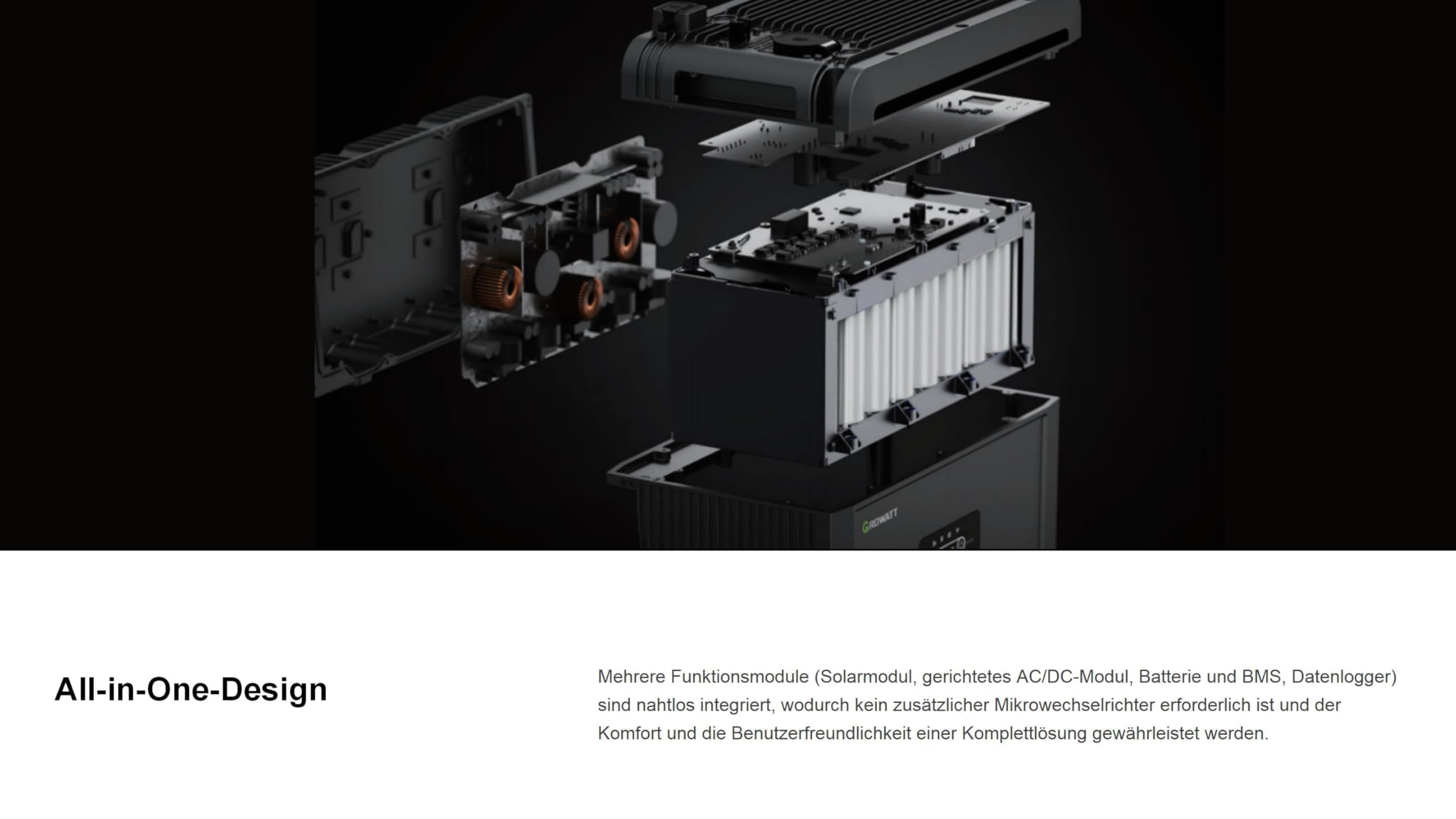 Powerness® All in One 2000W Balkonkraftwerk mit Speicher 2048Wh, Growatt NEXA 2000 mit 4 MPPT, 4× 500W Solarmodule mit Flachdach Halterung, Zubehör Komplettset, Plug&Play (0% MwSt)