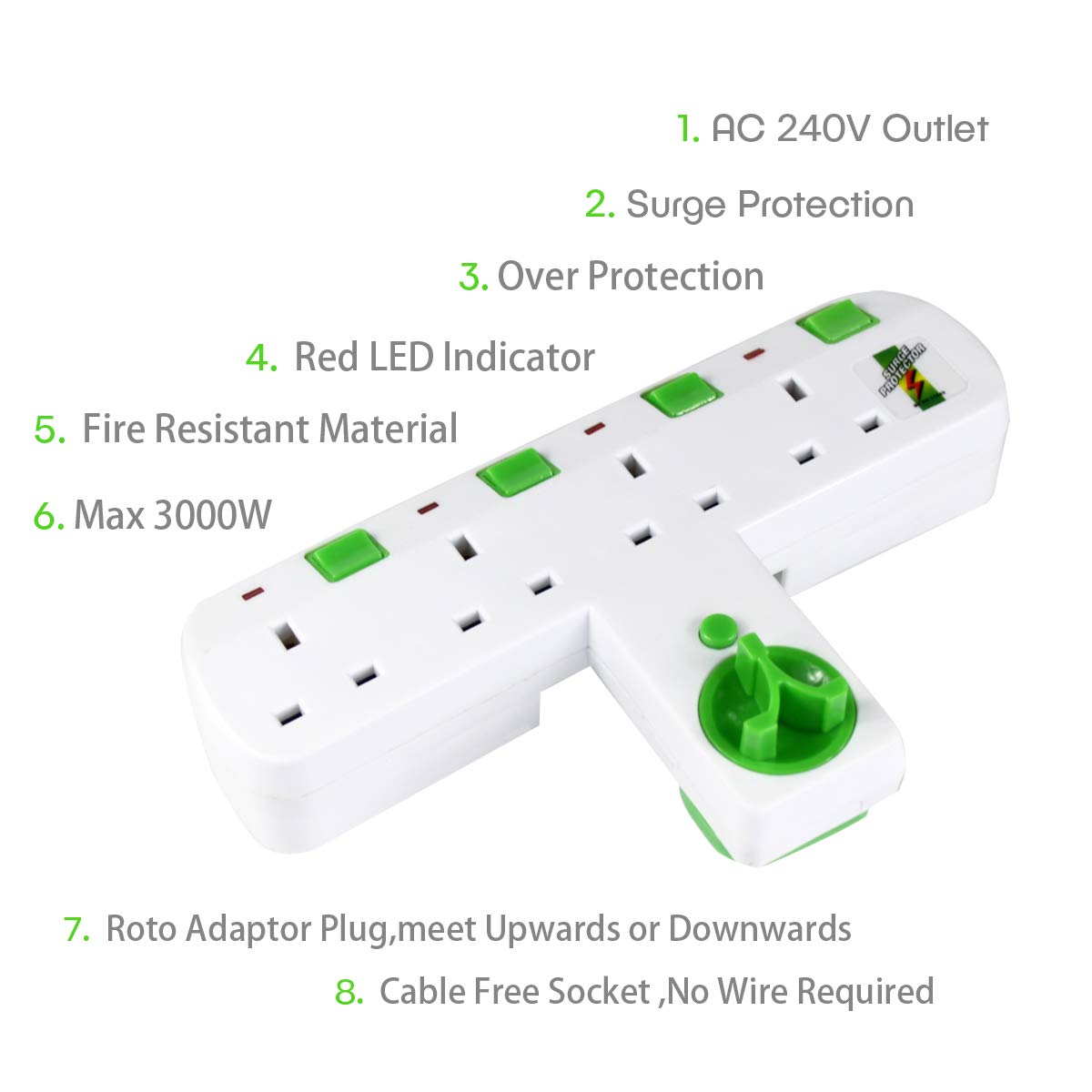 Plug Extension, Multi Plug extension sockets plug, Wall plug adapter