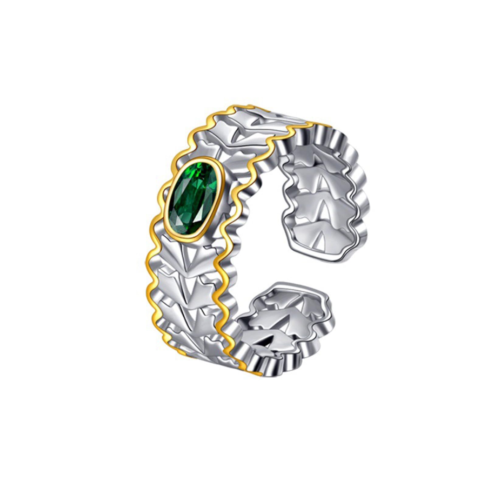 Cadeau de noël d'anniversaire : bague réglable Argent S925 femmes