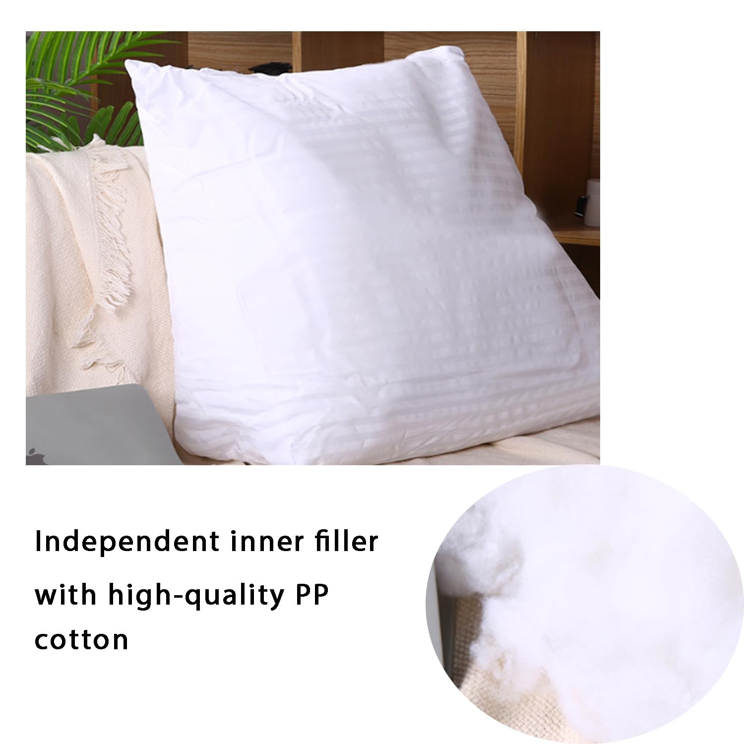 Almohada de sofá para leer y ver la televisión, soporte de espalda reductor de ácido, para cabeza, cuello y lumbar, almohada de descanso de algodón con entradas para t & Relaxat