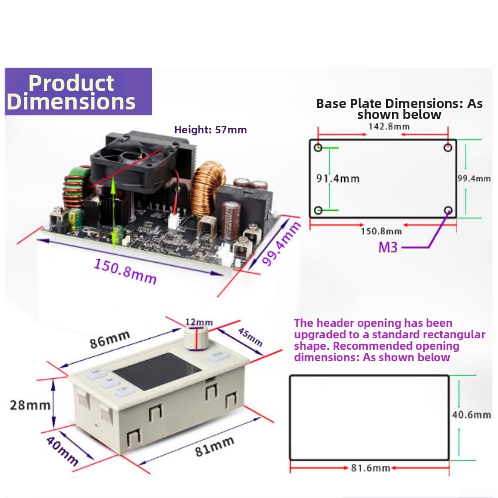 Alimentatore DC Regolabile 65V 50A 3250W con LCD(B)