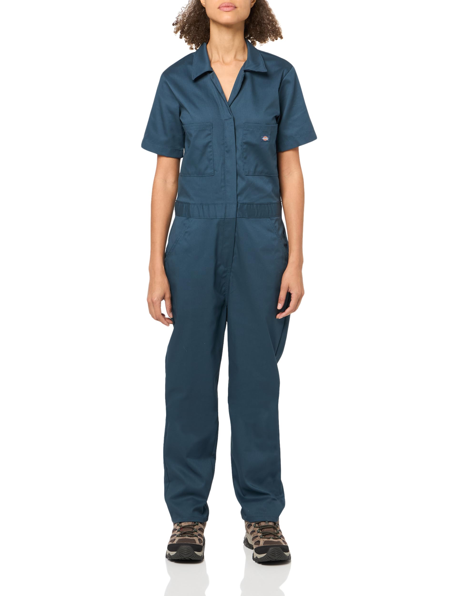 Dickies Women's Flex Cooling Short Sleeve Coveralls, Airforce Blue, S
