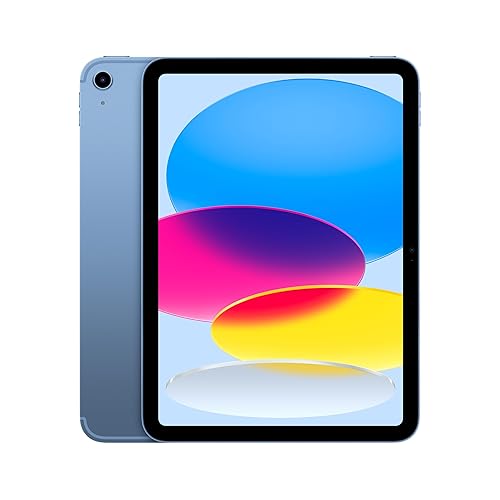 Apple iPad 11-inch: A16 chip, 11-inch Model, Liquid Retina Display, 512GB, Wi-Fi 6 + 5G Cellular, 12MP Front/12MP Back Camera, Touch ID, All-Day Battery Life — Blue - Wi-Fi + Cellular - 512GB - Blue - Without AppleCare+