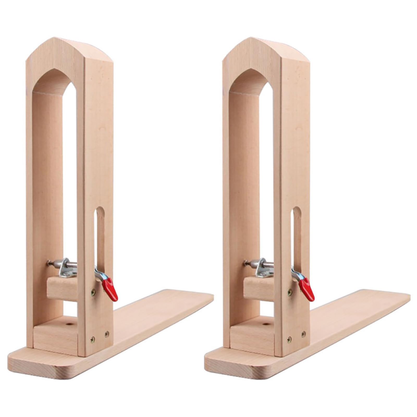 Lot de 2 pinces à coudre en bois et cuir pour travaux manuels et travaux manuels