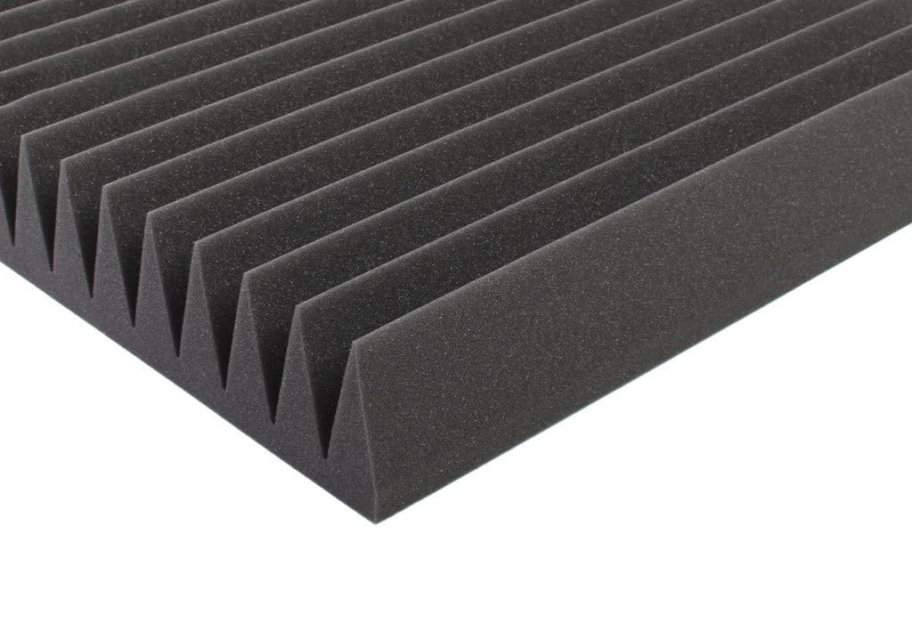 Pack de 4 paneles acústicos de espuma | Aislamiento acústico para paredes | Paneles absorbents del sonido para estudio | Tratamientos acústicos | Modelo: [Wedge | Grosor: 70mm]