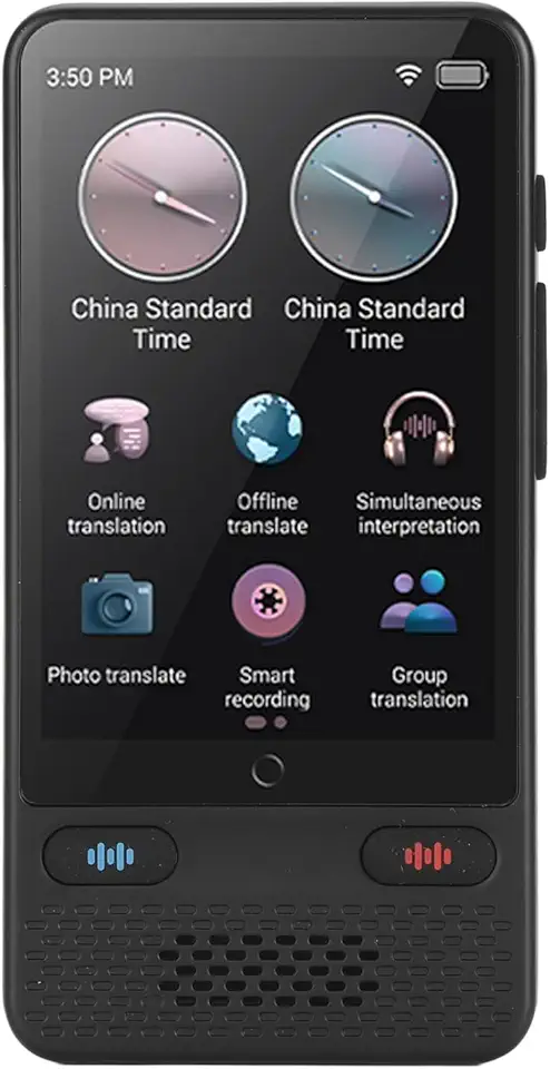 Luocute 138 Tradutor de Voz de Idioma, Dispositivo de Tradutor de 2 Vias Em Tempo Real Com Tela Sensível