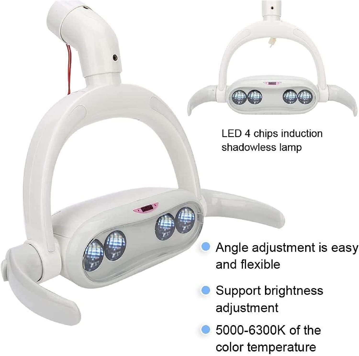 Lampa do badań chirurgicznych, lampa do badań chirurgicznych Lampa LED do badań chirurgicznych, bezcieniowe, zimne światło, odpowiednia do salonów dentystycznych, dentystycznych i kosmetycznych Akceso