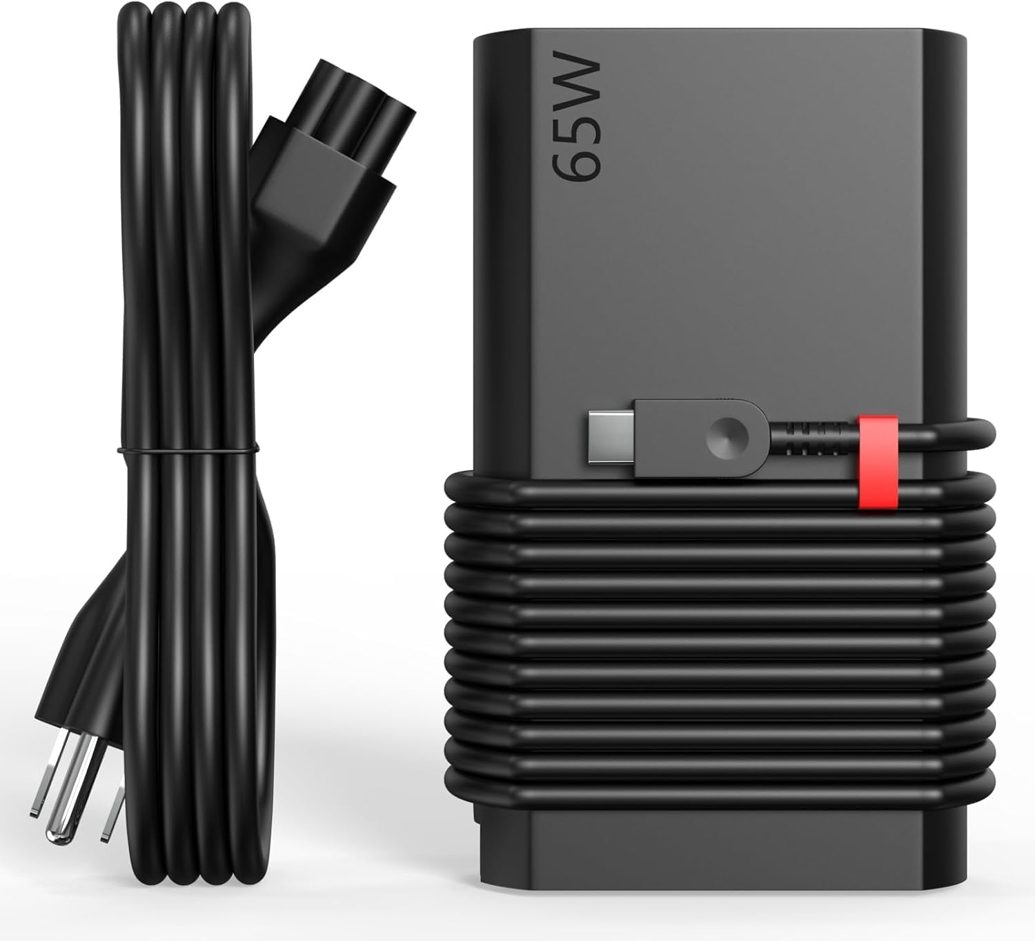 Ruilezyo New Slim 65W USB-C/Type C Laptop Charger AC Adapter Compatible with Lenovo X1 Carbon T480 T480s T490 T490s T14 T15 T16 T580 E585 E580 E590 E595 C330 Yoga 9i 7i 9 7 6 IdeaPad Slim/Pro 5X 5i 5